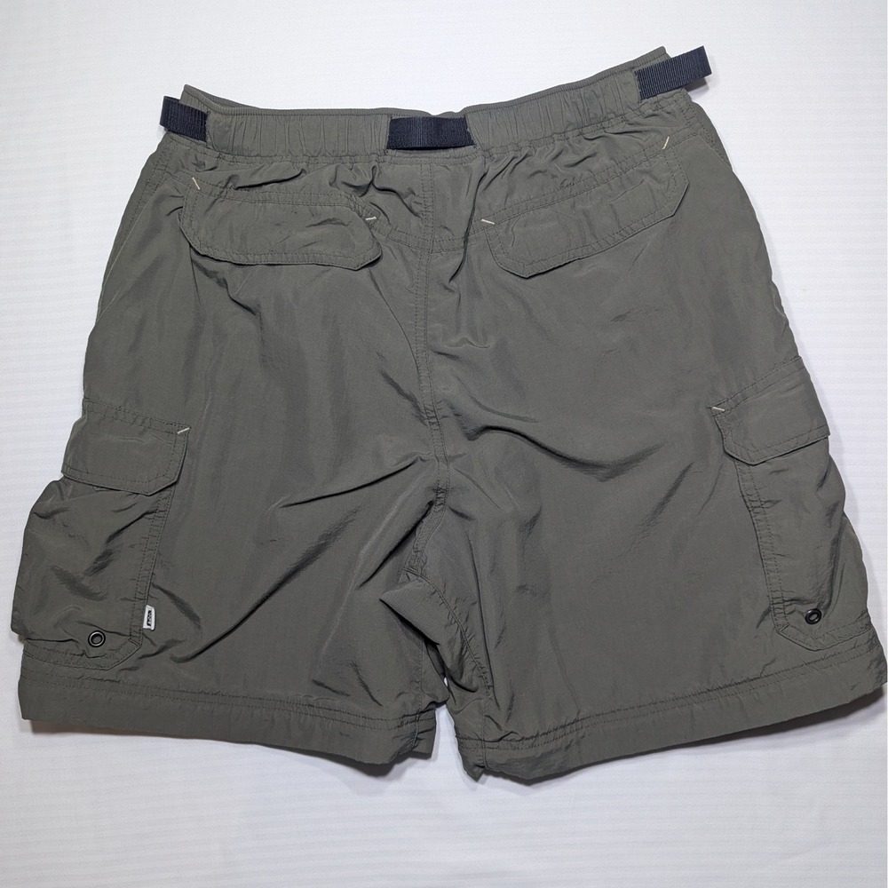 REI Co-op Men M Olive Green Sahara Cargo Shorts Hiking‎ Belted UPF 50+ Gorpcore